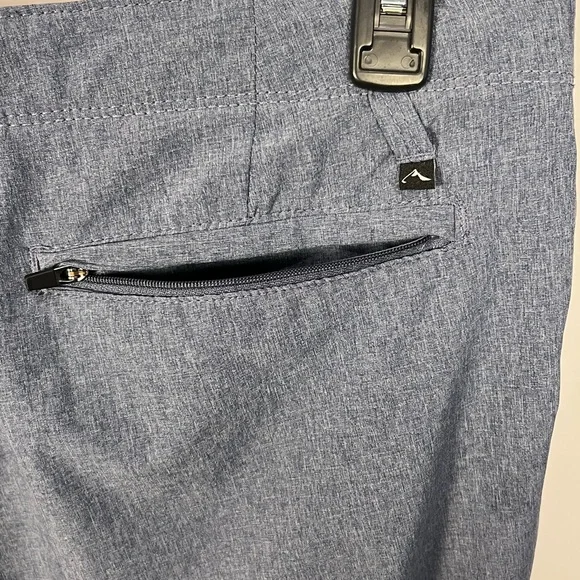 Denali Heather Navy Blue Stretch Hybrid Shorts Mens 34 D427617S - Picture 11 of 11